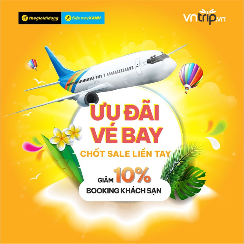 Chốt sale liền tay: Ưu đãi 10% khi đặt phòng khách sạn, du lịch vi vu chẳng ngại giá