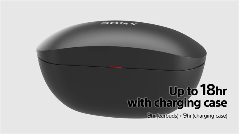 Sony WF-SP800N có thời lượng sử dụng ấn tượng ngay cả ở chế độ chống ồn.