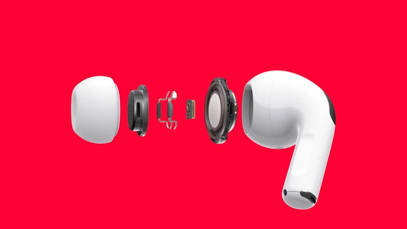AirPods Pro được trang bị công nghệ chống ồn chủ động. Nguồn: Wired UK