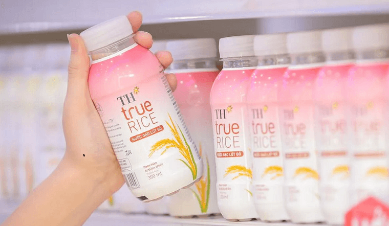 Nước gạo lứt đỏ TH true RICE mới - thức uống 3 không đầu tiên tại Việt Nam