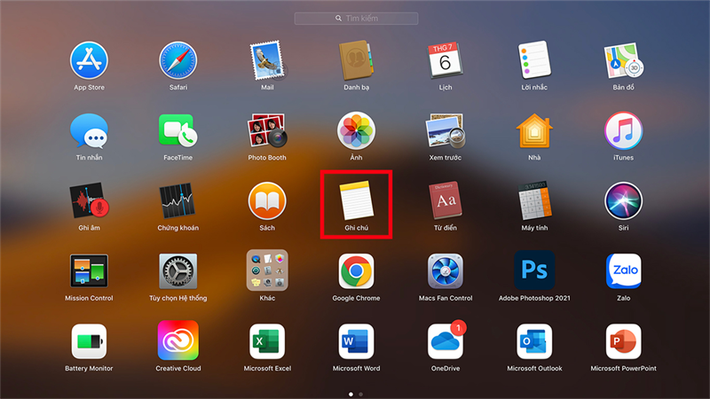 cách chuyển ghi chú thành file PDF trên MacBook