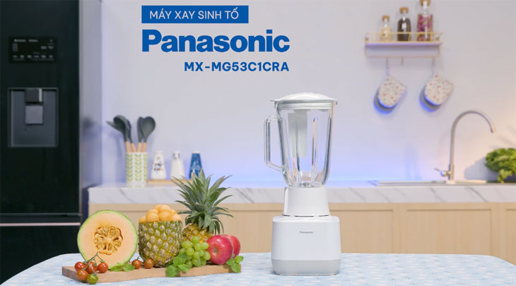 12 lý do nên mua máy xay sinh tố Panasonic để mang lại thức uống tuyệt vời > Máy xay sinh tố Panasonic MX-MG53C1CRA sở hữu thiết kế hiện đại, màu sắc tinh tế