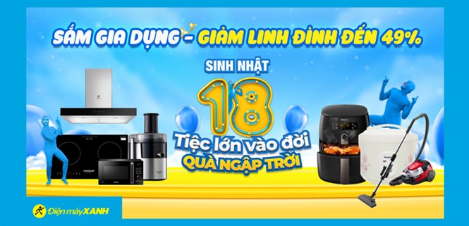 Sinh nhật Xập Xình: Sắm Combo Gia dụng GIẢM linh đình đến 49%