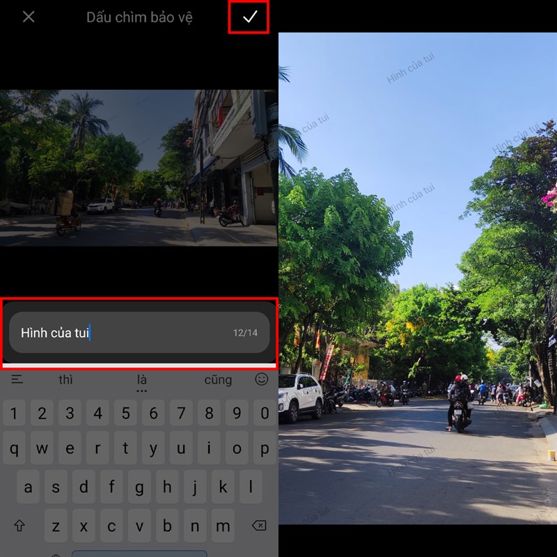 Cách gắn watermark cho ảnh trên điện thoại Xiaomi