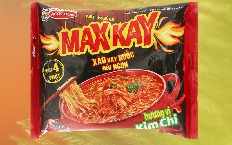 Mì nấu Maxkay hương vị kim chi Mì nấu Maxkay hương vị kim chi