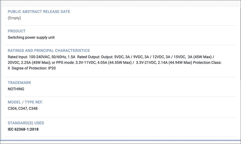 Nothing Phone (1) sẽ hỗ trợ sạc nhanh 33 W