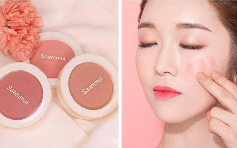 Phấn má hồng The Saem dòng Saemmul Single