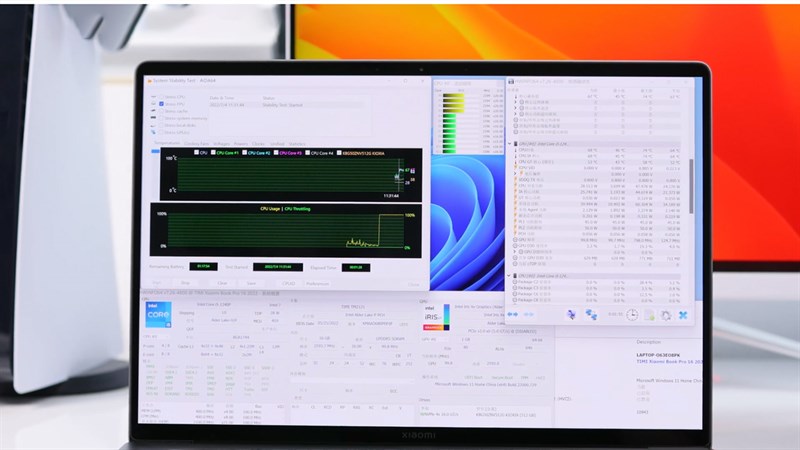 Xiaomi Book Pro 16 2022 còn sở hữu card màn hình tích hợp Iris Xe Graphics giúp xử lý các tác vụ liên quan đến đồ họa mượt mà