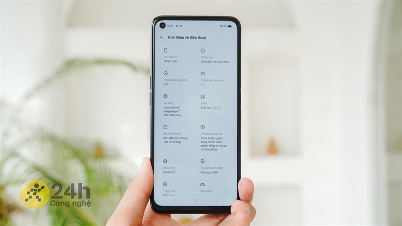 Đánh giá pin OPPO A96