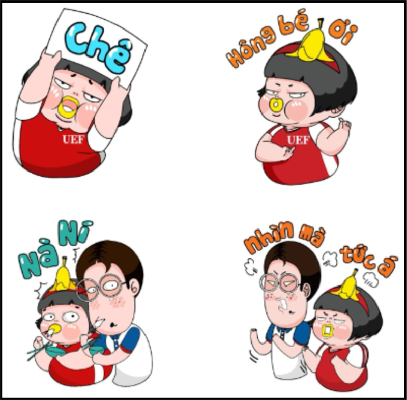 Sticker Zalo UEF ảnh 03