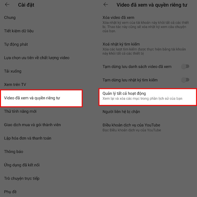 Cách xóa lịch sử YouTube tự động Cách xóa lịch sử YouTube tự động