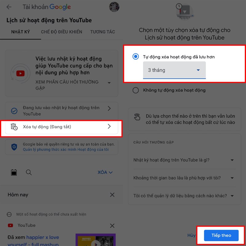 Cách xóa lịch sử YouTube tự động Cách xóa lịch sử YouTube tự động