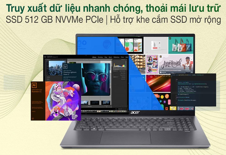 Laptop có ổ cứng SSD từ 256GB trở lên