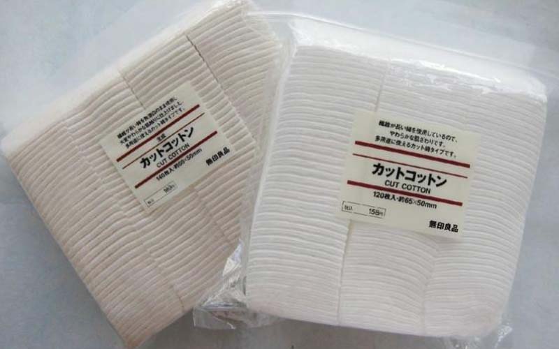 Bông tẩy trang Muji Organic Cotton