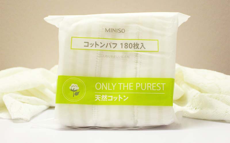Bông tẩy trang Miniso Nhật Bản