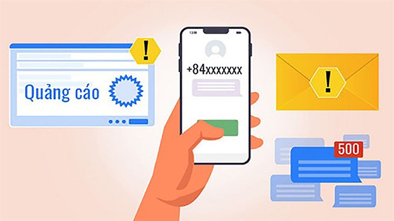 Người người sử dụng liên tiếp phản hình ảnh cảm nhận được lời nhắn rác