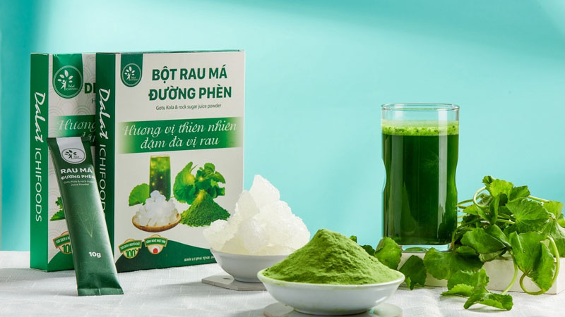 Bột rau má đường phèn