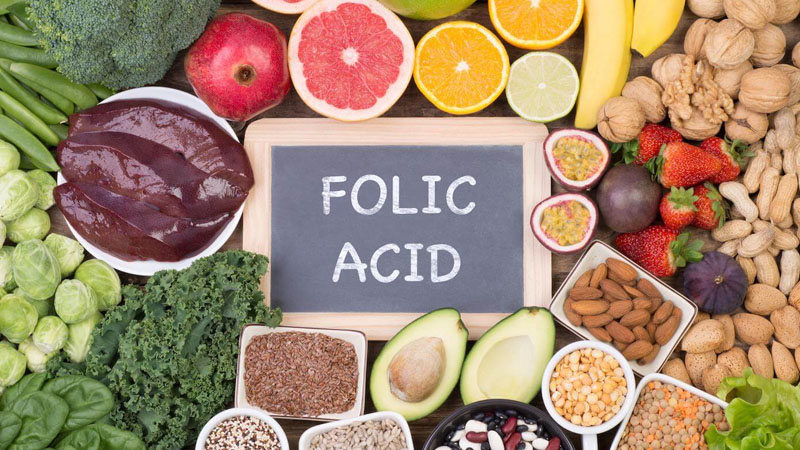 Bổ sung axit folic cho bà bầu thừa cân