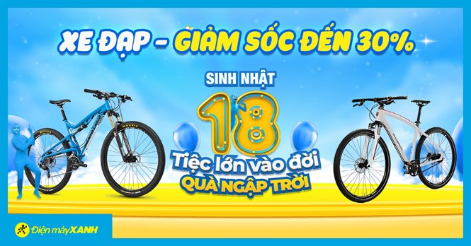 THÁNG SINH NHẬT: Top xe đạp giảm giá lên đến 30% cùng nhiều quà tặng hấp dẫn