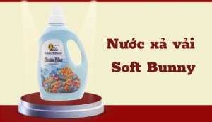 Nước xả Soft Bunny từ Malaysia, giúp làm mềm vải, khử mùi hôi quần áo hiệu quả