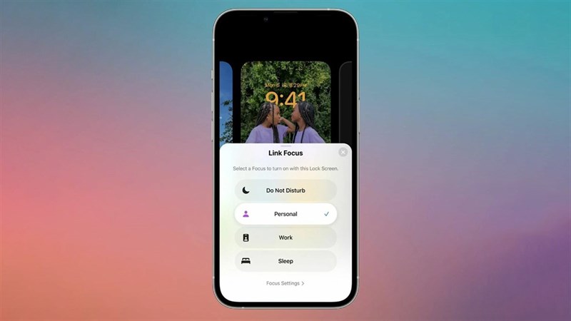 cách cài màn hình khóa trong chế độ Focus trên iOS 16