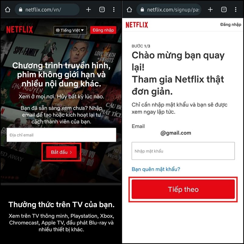 Cách thanh toán Netflix bằng MoMo