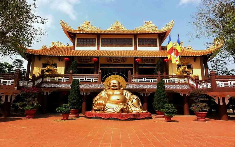 Ngôi chùa mang kiến trúc đặc trưng của Phật giáo Đại Thừa