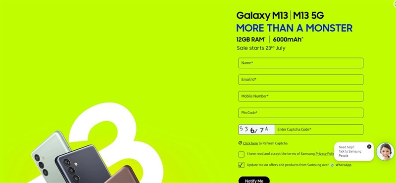 Galaxy M13 5G Galaxy M13 5G