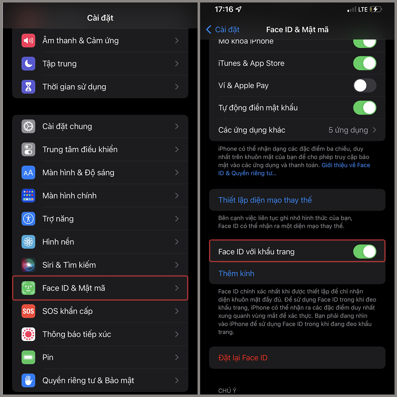 Mở khóa iPhone khi đeo khẩu trang Mở khóa iPhone khi đeo khẩu trang