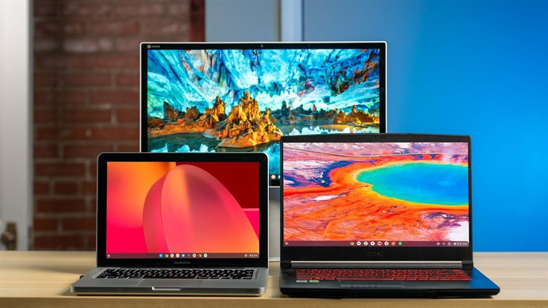 Giao diện ChromeOS trên các máy tính xách tay