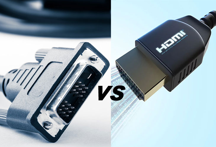 So sánh sự khác biệt giữa cáp DVI và HDMI