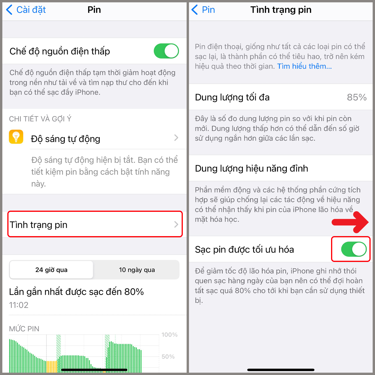 Cách tăng thời lượng pin trên iPhone