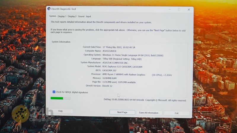 ASUS Zephyrus G15 sở hữu thông số cấu hình khá ấn tượng.