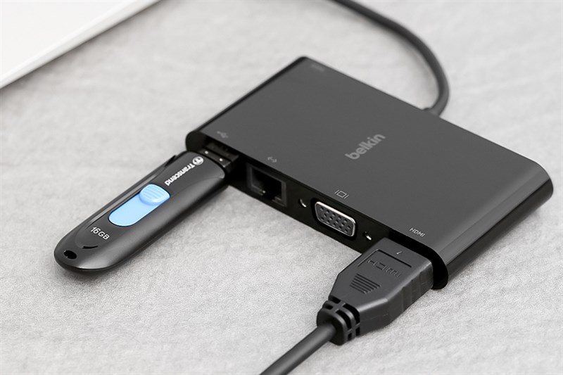 Adapter chuyển đổi Type C 5 in 1 Belkin AVC004 Đen Adapter chuyển đổi Type C 5 in 1 Belkin AVC004 Đen