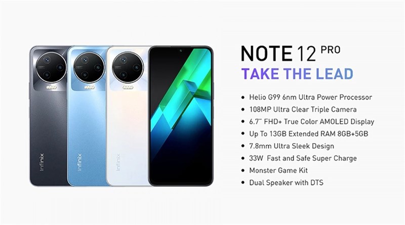 Cấu hình tóm tắt Infinix Note 12 Pro 4G Cấu hình tóm tắt Infinix Note 12 Pro 4G