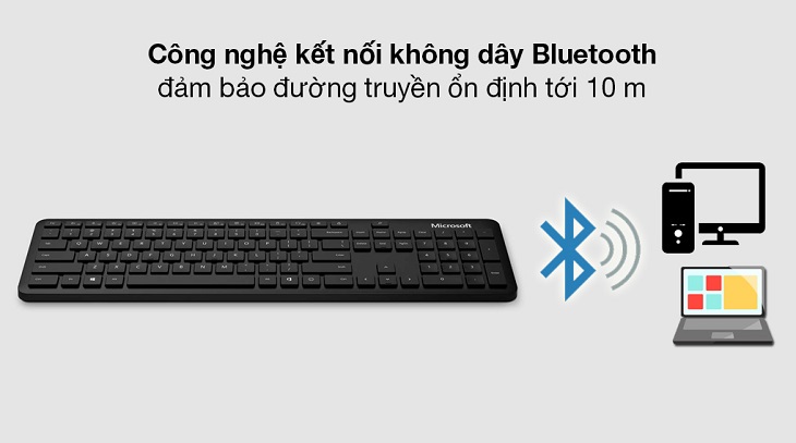 Bàn Phím Bluetooth Microsoft QSZ-00017 Đen 