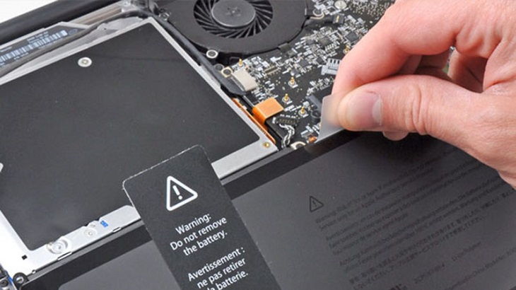 Laptop pin liền vẫn có thể thay pin khi pin bị hỏng