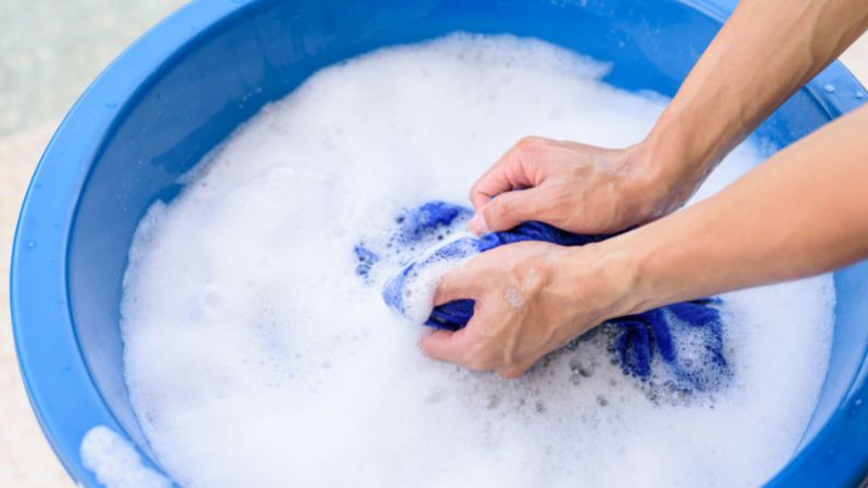 Đối với giặt tay