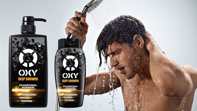 Sữa tắm làm sạch sâu OXY được sản xuất dành riêng cho nam giới.