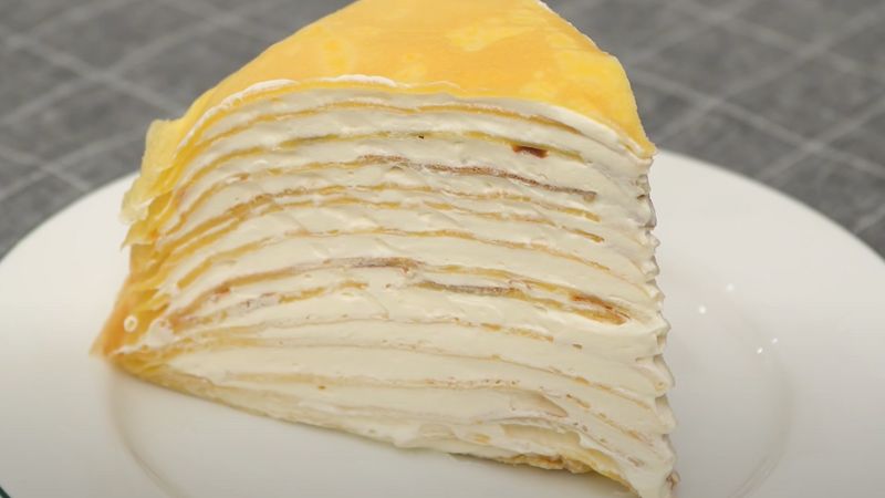 Hướng dẫn cách làm bánh Mille Crepe không cần lò nướng vị cực đơn giản tại nhà