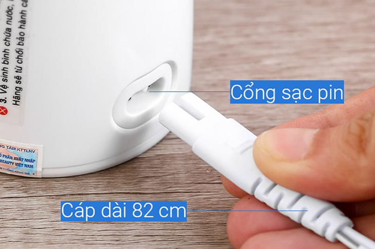 Sạc đầy pin/ kiểm tra ổ cắm trước khi sử sụng