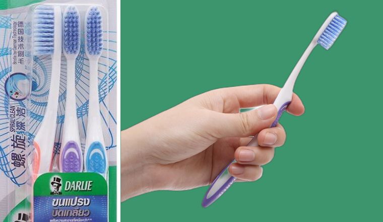Đánh giá bộ 3 bàn chải đánh răng Darlie Spiral Clean mềm mảnh