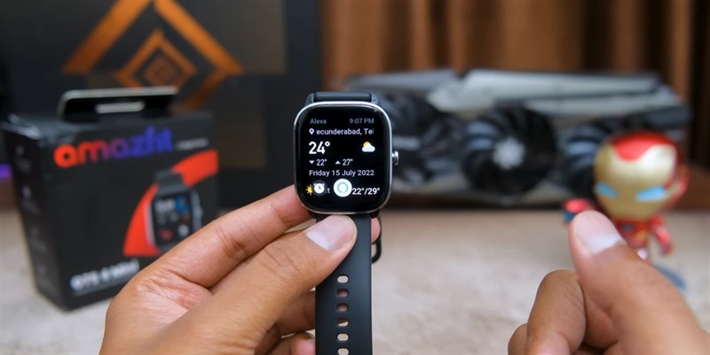 Amazfit GTS 4 Mini ra lệnh giọng nói thông qua Alexa