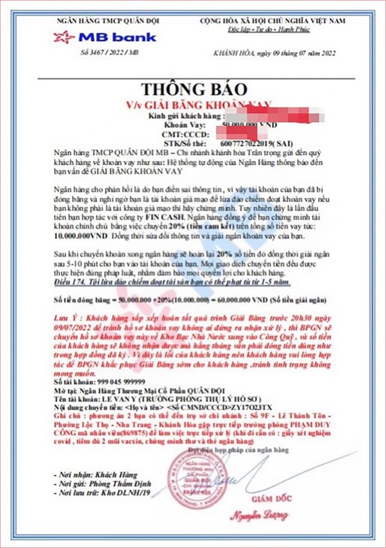 Thủ đoạn làm giả giấy tờ tinh vi của chiêu trò lừa đảo vay tiền trên mạng Thủ đoạn làm giả giấy tờ tinh vi của chiêu trò lừa đảo vay tiền trên mạng