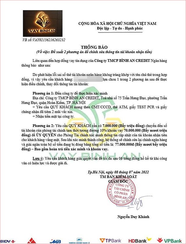 Thủ đoạn làm giả giấy tờ tinh vi của chiêu trò lừa đảo vay tiền trên mạng Thủ đoạn làm giả giấy tờ tinh vi của chiêu trò lừa đảo vay tiền trên mạng