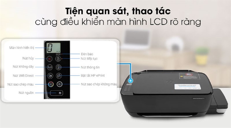 Máy In Phun Màu HP đa năng in scan copy Ink Tank 415 WiFi (Z4B53A)