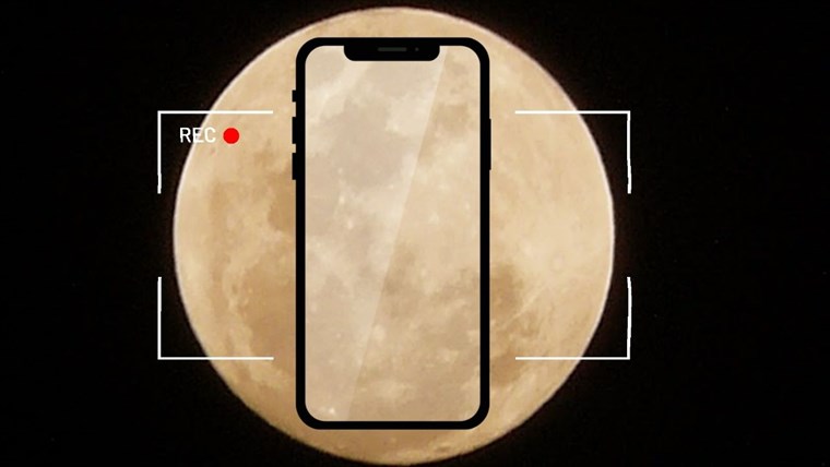 cách chụp trăng bằng điện thoại