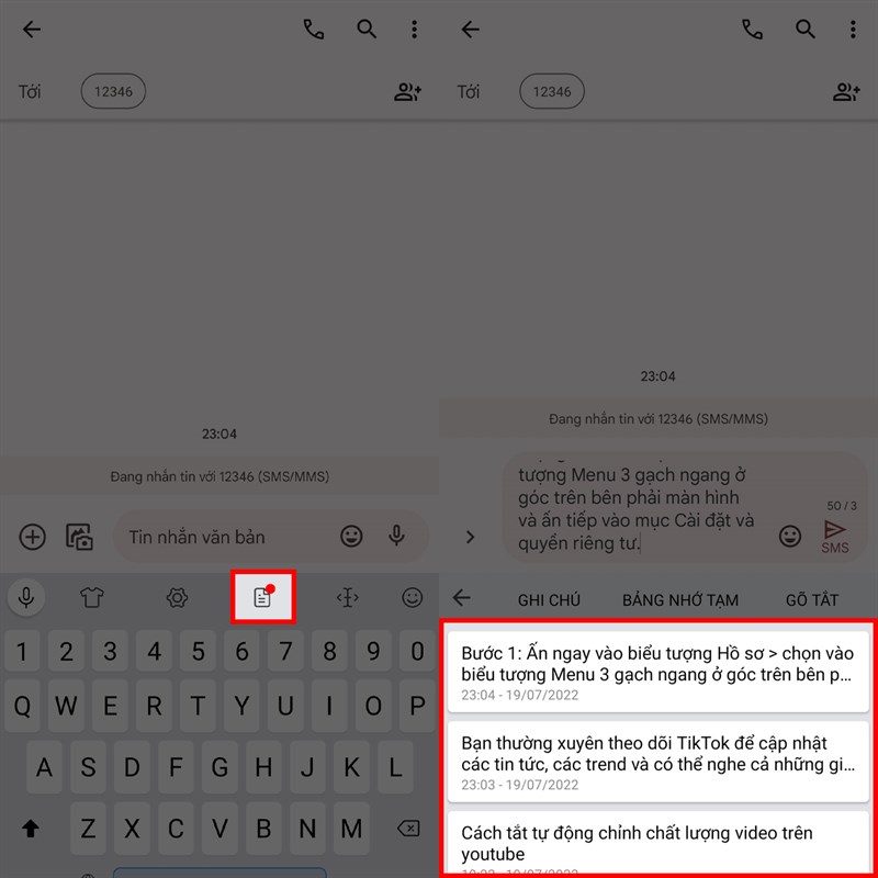 Cách copy nhiều lần trên điện thoại