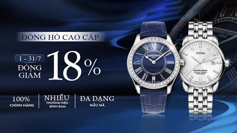 Đồng hồ thời trang cao cấp đồng giảm 18%, ghé ngay Thế Giới Di Động