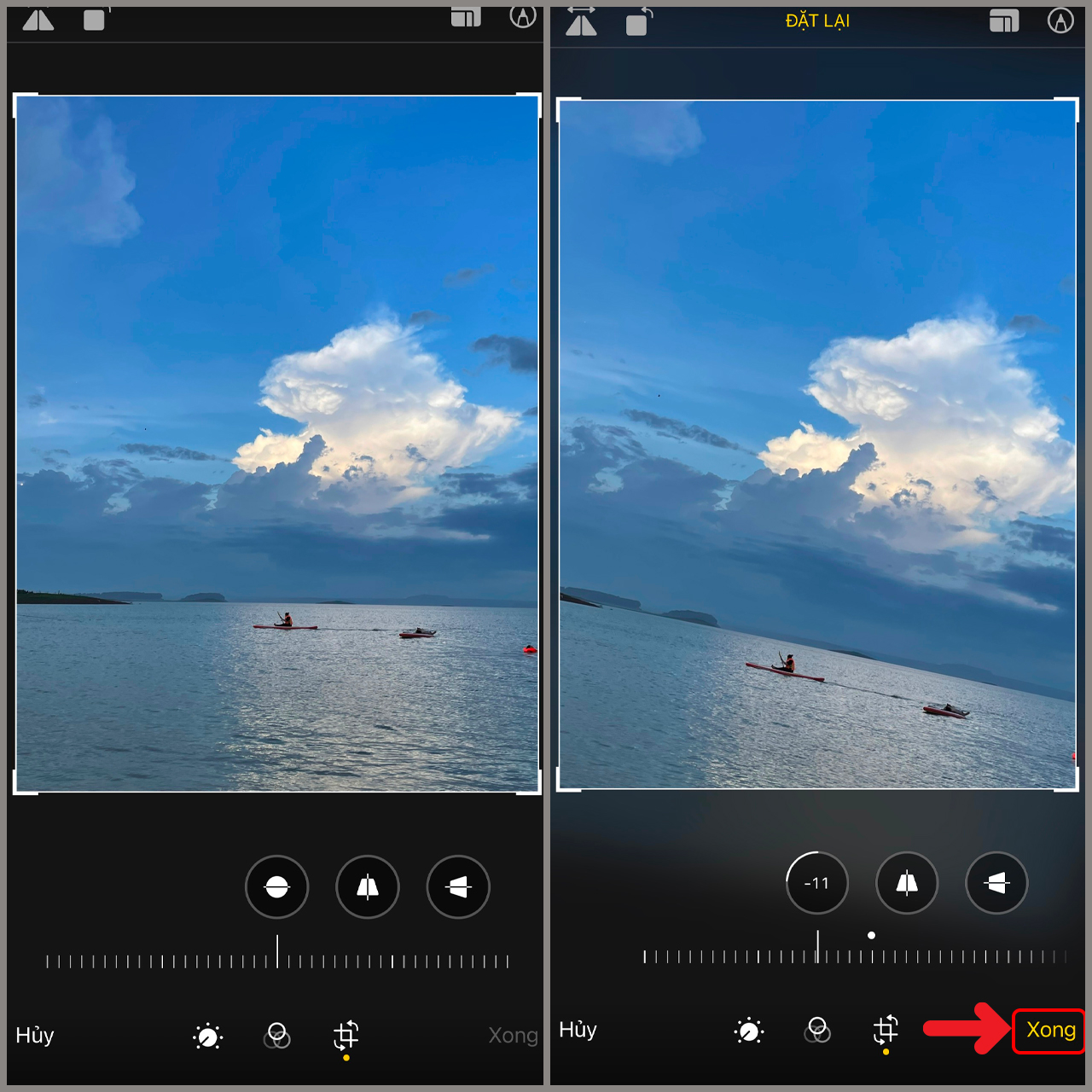 Cách xoay ảnh không bị cắt trên iPhone